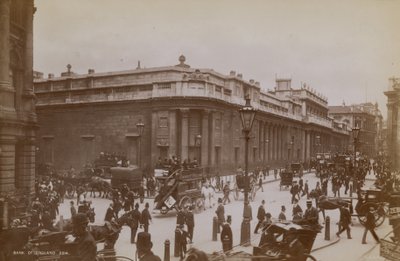 Algemeen zicht op de Bank of England door English Photographer